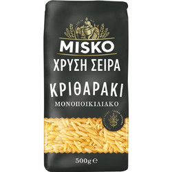 MISKO Χρυσή Σειρά Κριθαράκι Μονοποικιλιακό 500gr