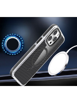 Fiber Θήκη iPhone 17 Pro / 18 Pro με MagSafe Black