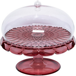 Guzzini VANITY Cake Stand with Dome Mauve