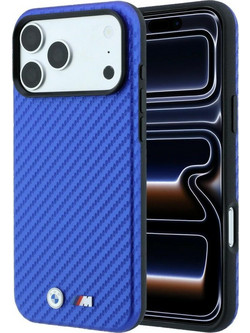 BMW M Carbon Metal Logo MagSafe Θήκη Blue (iPhone 18 Pro Max / 17 Pro Max)
