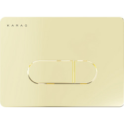 Πλακέτα καζανακίου διπλής λειτουργίας SIENA Gold Matt S228-0130 KARAG