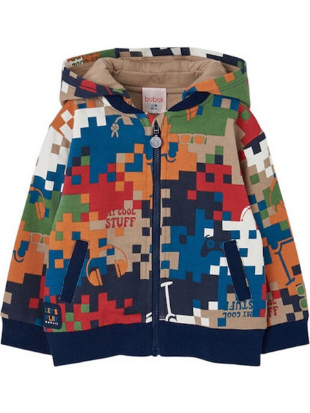 Boboli Fleece jacket printed for boy -BCI (504076 9958) Αγόρι Collection FW26-27