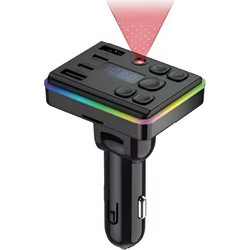 FM Transmitter Αυτοκινήτου Bluetooth με MP3 Player, USB 3.1A & RGB LED - M56