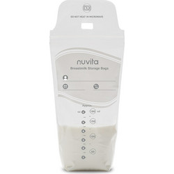 Nuvita Σακουλάκια Αποθήκευσης Μητρικού Γάλακτος 180ml 25τμχ