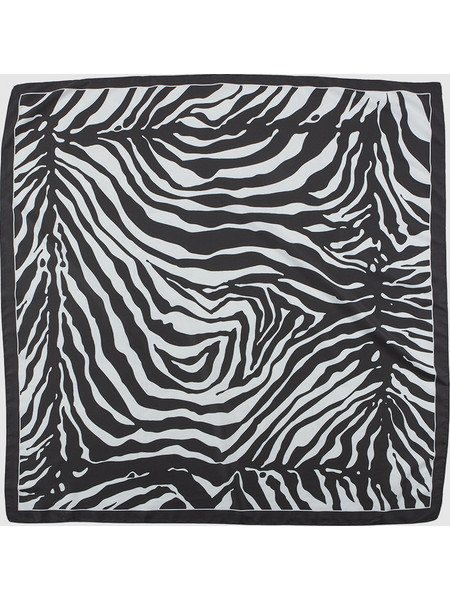 VERDE 03-2602 ΓΥΝΑΙΚΕΙΑ ΕΣΑΡΠΑ ANIMAL PRINT ΜΑΥΡΟ