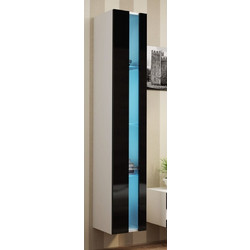Cama Shelf unit VIGO NEW 180/40/30 white/black gloss WIO180 VIGO b/c