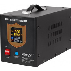 KEMOT PROsinus-1000 UPS - a pure sine wave inverter with a 12V charging function, 230V, 1000VA/700W - black URZ3406B
