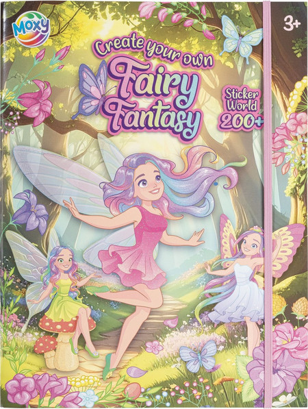 Moxy - Fairy Fantasy Sticker World Book (100074-01) - Toys
