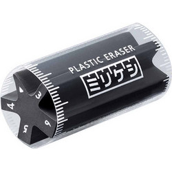 Γόμα Πολλαπλά Προφίλ Plastic Eraser Millikeshi Kokuyo - Μαύρο