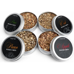 Σετ Ροκανίδια Καπνίσματος MikaMax 4 Wood Chips για Whisky Smoker με 4 Αρώματα Μηλιά / Δρυς / Πεκάν & Αχλαδιά (MM05235)