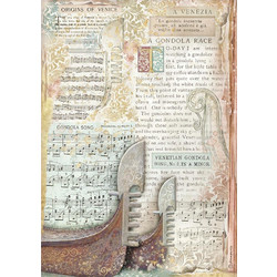 Stamperia Ριζόχαρτο Decoupage A4 (21x29,7cm) Venice City of Art Gondola