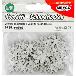 ΔΙΑΚΟΣΜΗΤΙΚΑ ΧΑΡΤΙΝΑ ΧΙΟΝΟΝΙΦΑΔΕΣ GLITTER Φ1,4-2,4mm 80τεμ