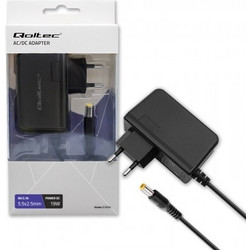 Qoltec 51034 power adapter/inverter Indoor 19 W Black 51034