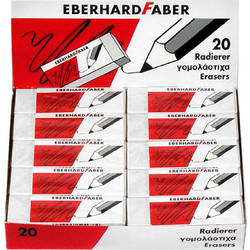 Γόμα Faber Λευκή πακ=20τεμ Faber 5280-Β