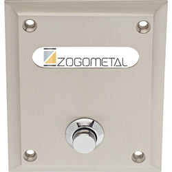 Κουδούνι Μπουτόν 80x100 Zogometal 470 Νίκελ Ματ Χρώμιο