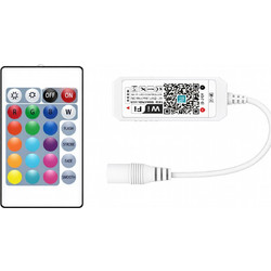 VenCore 6613-10005 - WiFi 2.4G RGBW Controller 12-24V 144-288W with RF Remote - Ασύρματο WiFi 2.4G Controller RGBW με RF Χειριστήριο 12 Volt 144 Watt & 24 Volt 288 Watt Μέγιστο Φορτίο