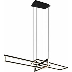 Trio Lighting Salinas Μοντέρνο Κρεμαστό Φωτιστικό με Ενσωματωμένο LED σε Μαύρο ΧρώμαΚωδικός: 320310332
