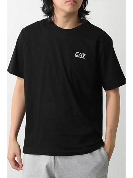 EA7 ανδρικό T-Shirt με λογότυπο στο πίσω μέρος - 7M000567AF10375 Μαύρο