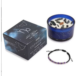 Αιγόκερως (Capricorn) Αρωματικό Κερί Σόγιας Zodiac Crystal 320gr Ancient Wisdom