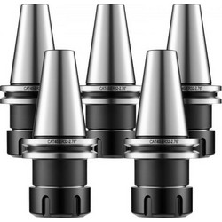 VEVOR CAT40 Collet Holder ER32 5 Piece Precision Spring Collet Chuck, for Drill Presses Machine, 4000 RPM Max Speed, CAT40 Tool Holder Spring Collet with 0,0004" TIR, Labeled Storage Box