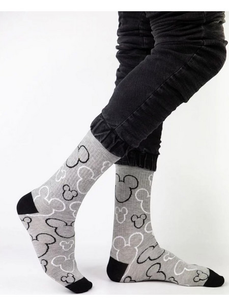 Cimpa Disney Mickey Outline Pop Βαμβακερές Κάλτσες MC21528-11-Γκρι