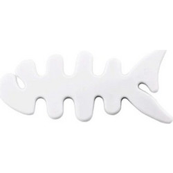 Fish Shaped Headphone Cable Wrap White