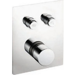 Creavit DSU5001 - Μίκτης εντοιχισμού τετράγωνος Push Button 2 εξόδων