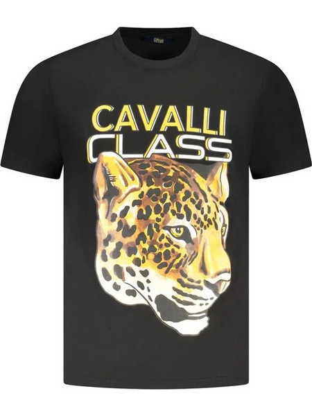 CAVALLI CLASS SHORT SLEEVE T-SHIRT BLACK TXT60UJD060_NE05051