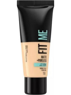 Maybelline Fit Me Matte & Poreless 118 Nude Liquid Foundation 30ml