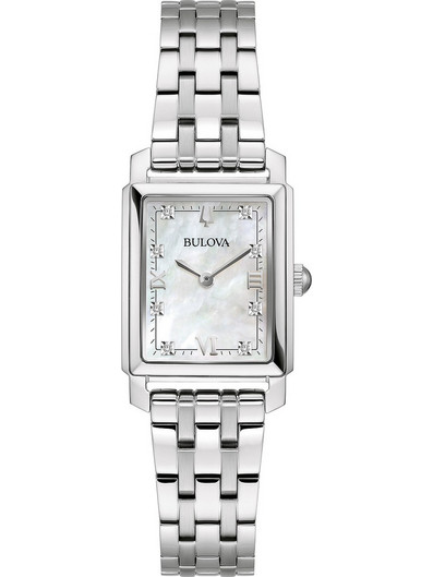 Bulova Γυναικείο Ρολόι με Ασημί Μεταλλικό Μπρασελέ 96P244