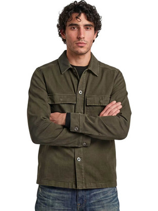 G-Star RAW Washed HB Ανδρικό Πουκάμισο Overshirt Χακί D30657-E161-J313