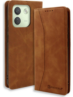 Bodycell Book Case Pu Leather Xiaomi Note 17 Pro Max 5G Θήκη Κινητού Brown