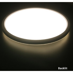 LED ΠΛΑΦΟΝΙΕΡΑ PC BACKLIT 420mm 24W 4000K IP54 ΛΕΥΚΗ