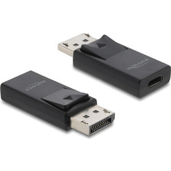 DELOCK αντάπτορας DisplayPort σε USB-C 61078, 8K/60Hz, μαύρος