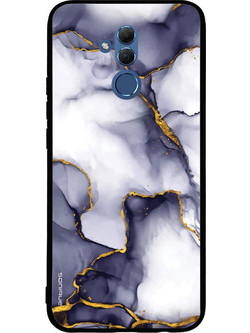 Sonique Marble Series Back Cover Purple Grey (Huawei Mate 20 Lite)