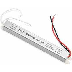 VenCore 6614-50003 - Aluminium Ultra Slim Power Supply 18W 12V 1.5A - Τροφοδοτικό Αλουμινίου Εξαιρετικά Λεπτού Προφίλ 230 Volt σε 12 Volt 18 Watt 1.5