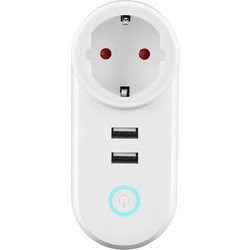 TUYA Έξυπνη Πρίζα Wi-Fi με διπλή θύρα USB - SMART10U 25424