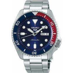 Seiko 5 Sports Ανδρικό Ρολόι Αυτόματο με Ασημί Μεταλλικό Μπρασελέ SRPD53K1