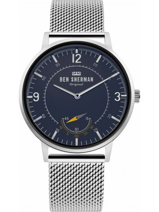 Ben Sherman Portobello Ανδρικό Ρολόι με Ασημί Μεταλλικό Μπρασελέ WB034USM