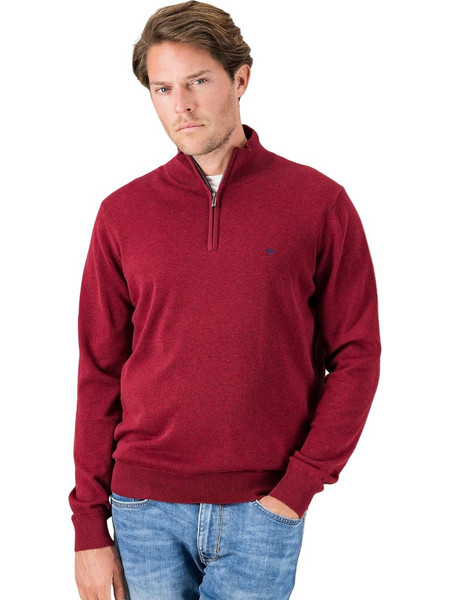 Fynch-Hatton Ανδρική Μπλούζα Μακρυμάνικη Ruby Red 1414215-303 Red