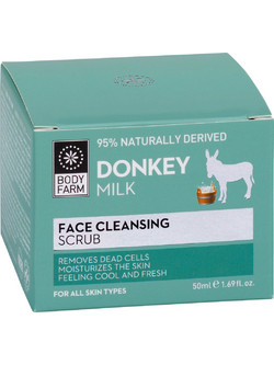 Bodyfarm Donkey Milk Face Cleansing Φυτικό Scrub Προσώπου 50ml