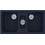 Sanitec Classic 325 Επικαθήμενος Νεροχύτης Γρανίτη Ματ Granite Blue 97x51cm