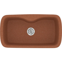 Sanitec Classic 321 Επικαθήμενος Νεροχύτης Γρανίτη Ματ Granite Terracotta 83x51cm