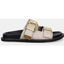Steve Madden Δερμάτινα Γυναικεία Σανδάλια Μπεζ SM19000133-03001-17Y