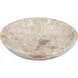 Artekko Marble Μπεζ Μαρμάρινο Μπολ (15x15x3)cm 86453