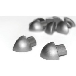 Τελείωμα προφίλ SILVER Matt CF10-M KARAG 10mm