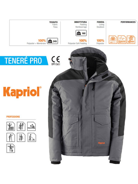 ΜΠΟΥΦΑΝ ΕΡΓΑΣΙΑΣ TENERE PRO ΓΚΡΙ (XL) 37982 KAPRIOL