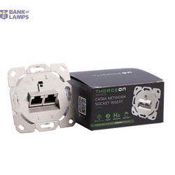 2-port Cat6A Network Socket Insert