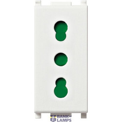 2P+E 16A P17/11 outlet white