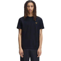Fred Perry Ανδρικό T-shirt Contrast Tape Ringer M4613-51C Μπλε